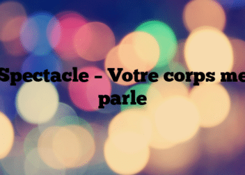 Spectacle – Votre corps me parle